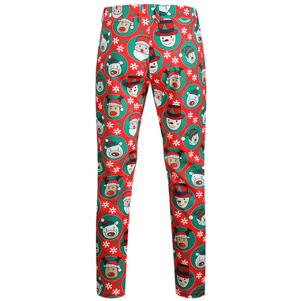 Men's Christmas Print Pants #XK638 - Pants | Multicolour / M