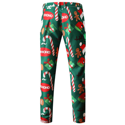 Men's Colorful Christmas Print Pants #XK50 - Pants | Multicolour / M