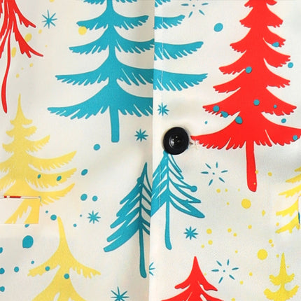 Men's Christmas Tree Print Vest #MJ624 - Vests | Multicolour / M
