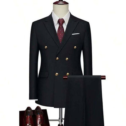 Men's 2pcs Suit #310 - | Dark Gray / XXS
