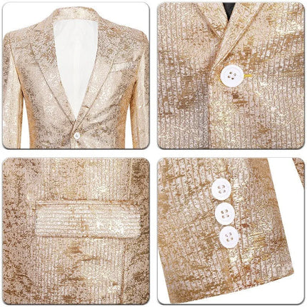 Men's Shiny Sequins Tuxedo  #S7010