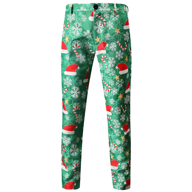 Men's Christmas Print Pants #XK53 - Pants | Multicolour / M