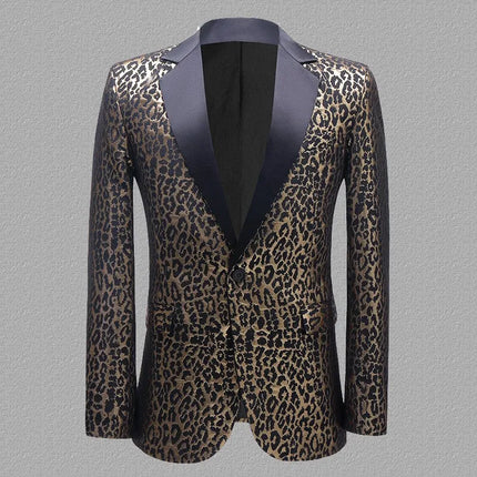 Men's Classic Leopard Tuxedo  #S7013