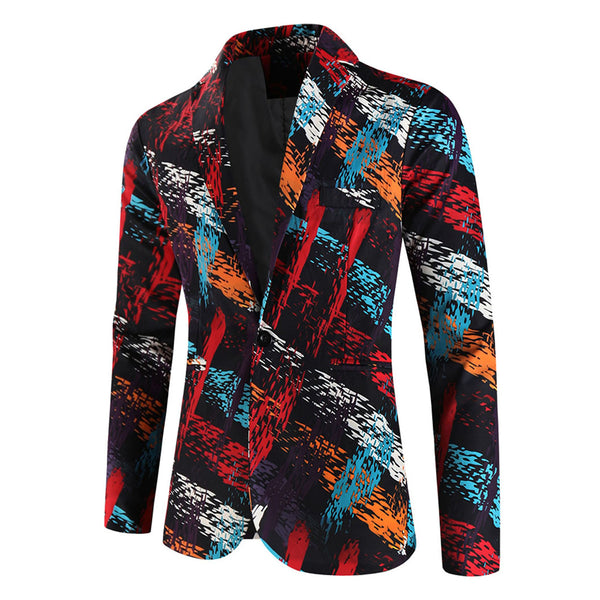 Men's Bold Print Blazer #X1209