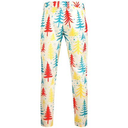 Men's Christmas Tree Printed Pants #XK624 - Pants | Multicolour / M