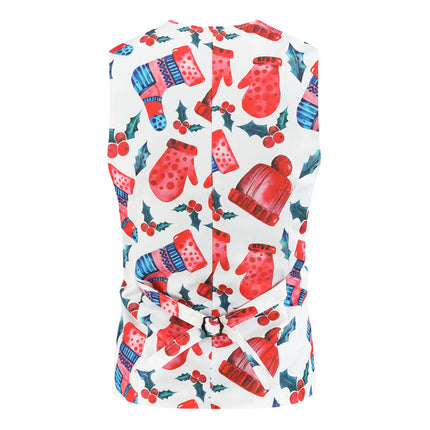 Men's Stylish Printed Vest #MJ030 - Vests | Multicolour / M