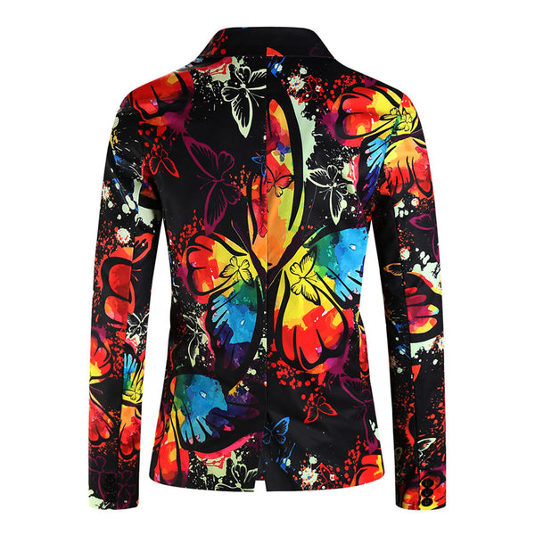 Men’s Colorful Floral Blazer #X1208