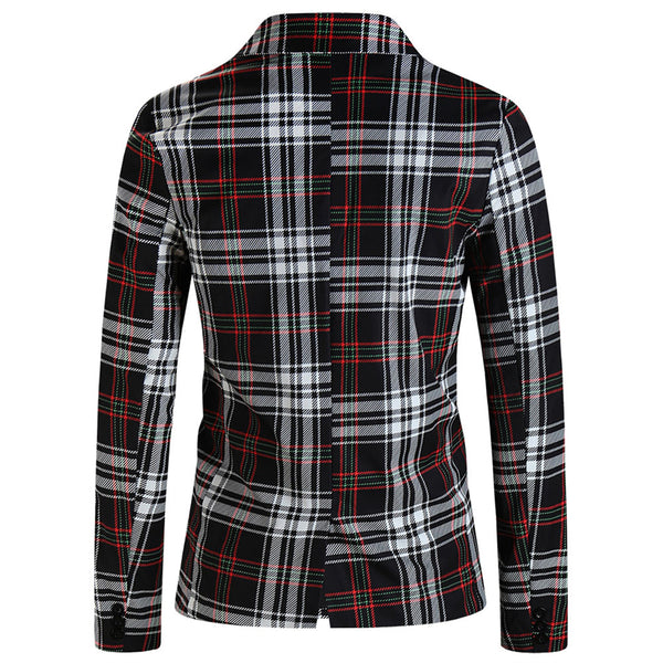 Men's Plaid Blazer #X6110