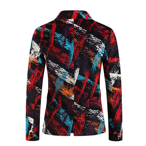 Men's Bold Print Blazer #X1209