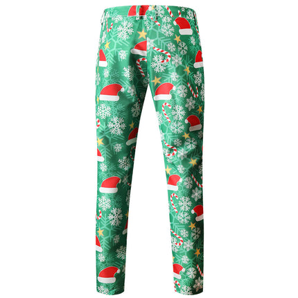 Men's Christmas Print Pants #XK53 - Pants | Multicolour / M