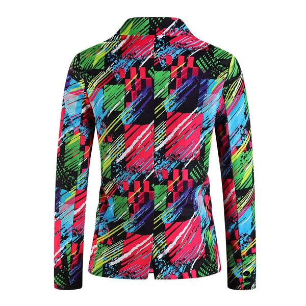 Men's Colorful Gradient Blazer #X1215