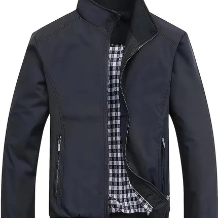 Men's Casual Pilot Jacket #25061024 - | Black / S