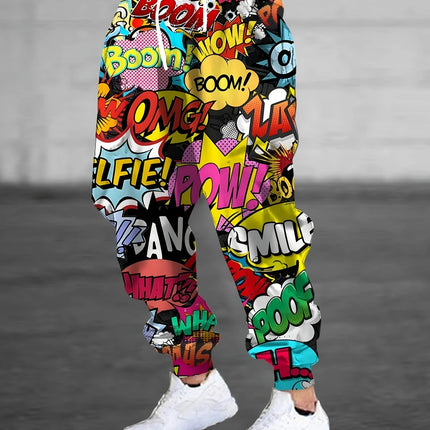 Men's Print Joggers #25625010 - Pants | Multicolour / S