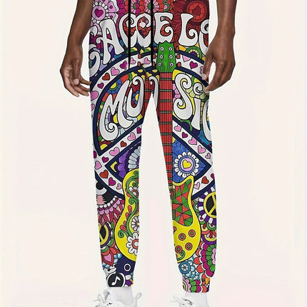 Men's Stylish Printed Pants #25625008 - Pants | Multicolour / S