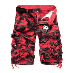 Men's Camouflage Print Shorts #25061238 - Pants | Red / 28