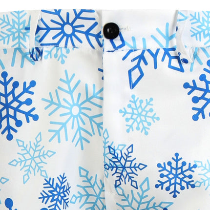 Men's Christmas Snowflake Pants #XK626 - Pants | Blue / M