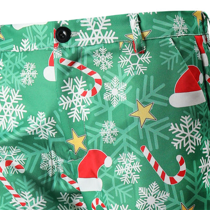 Men's Christmas Print Pants #XK53 - Pants | Multicolour / M