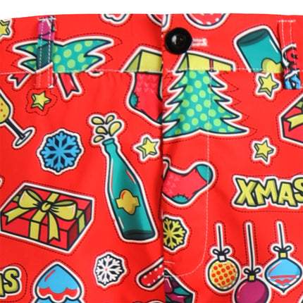 Men's Stylish Christmas Print Pants #XK636 - Pants | Multicolour / M