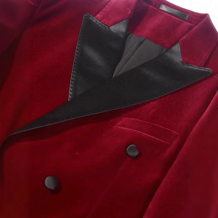 Men's Elegant Velvet Blazer #25061774 - Blazers | Wine / S