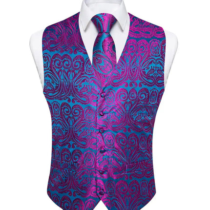 Men's Vest Tie Handkerchief Set #25061019 - Vests | Color5 / S