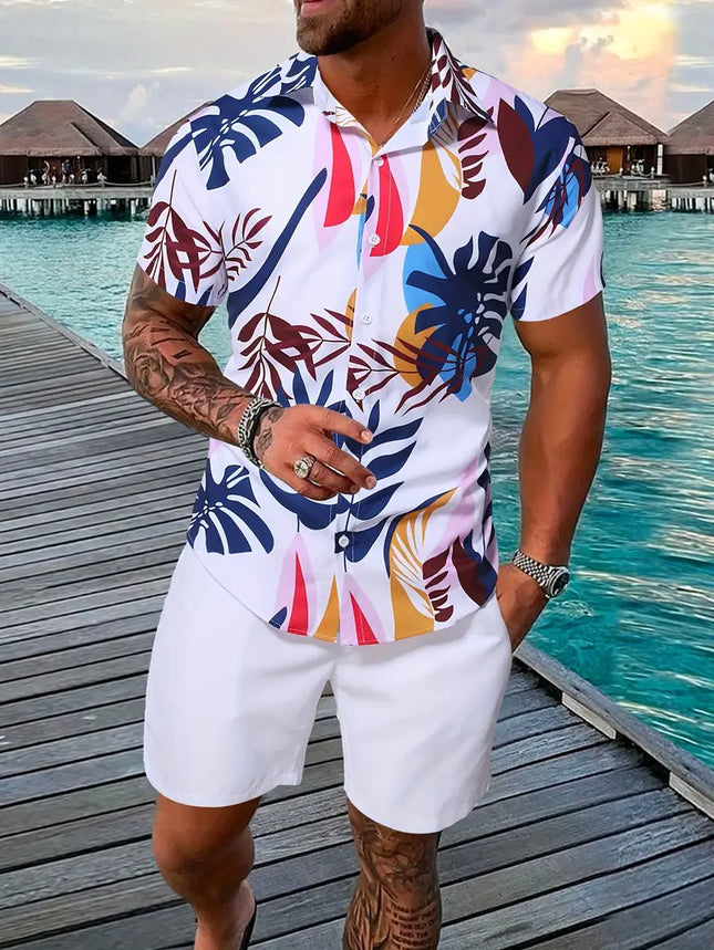 Men's Print 2pcs Set #25061353 - | Multicolour / S