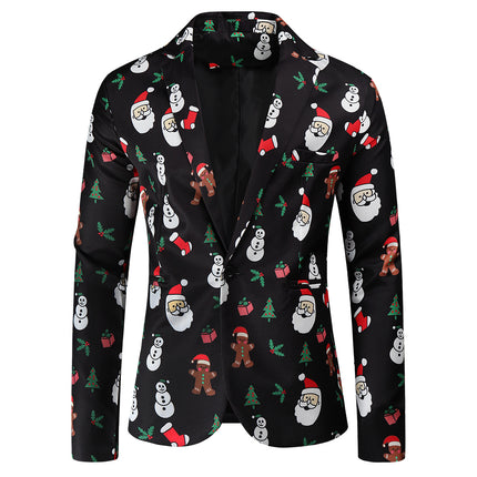 Men's Christmas Printed Suit #2TZ46 - Suits | Multicolour / M