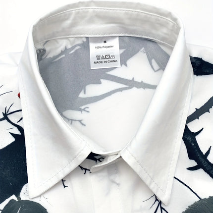 Men's Rose Print Shirt #25630031 - | Multicolour / M