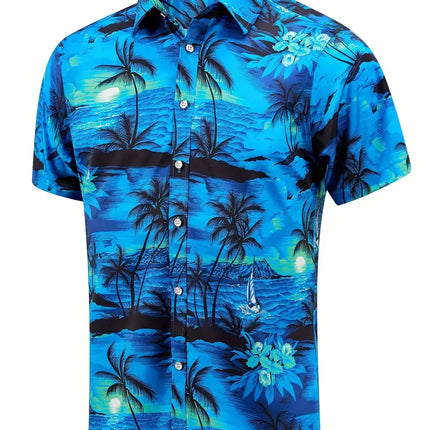 Men's Summer Print Shirt #25060913 - | Color1 / XS