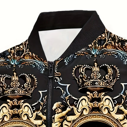 Men's Casual Printed Jacket #25625017 - | Color1 / S