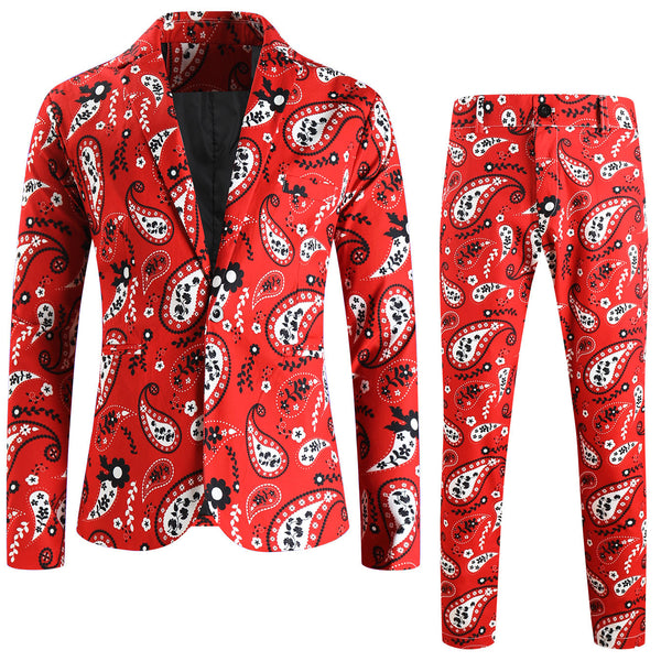Men's Print Suit #2TZ2523