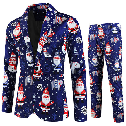 Men's Christmas Printed Suit #2TZ657 - Suits | Multicolour / M
