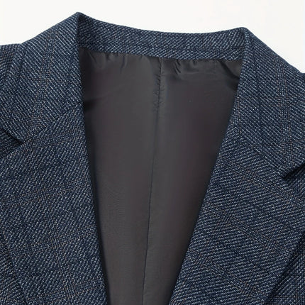 Men's Vintage Plaid Blazer #25062396 - Blazers | Sea Blue / M