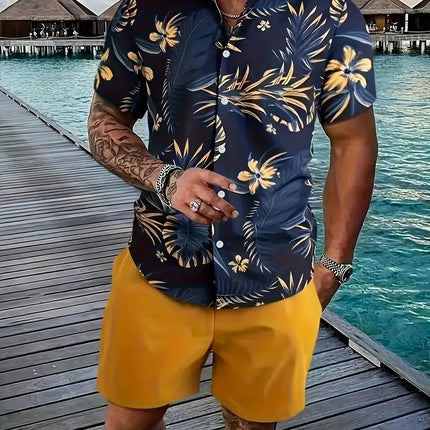 Men's Hawaiian 2pcs Set #25061354 - | Multicolour / S