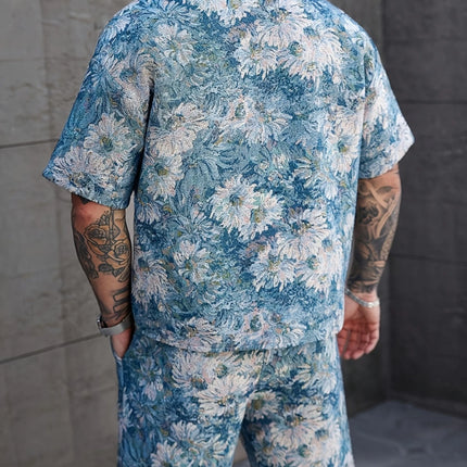 Men's Summer Print Set #25062402 - | Blue / S