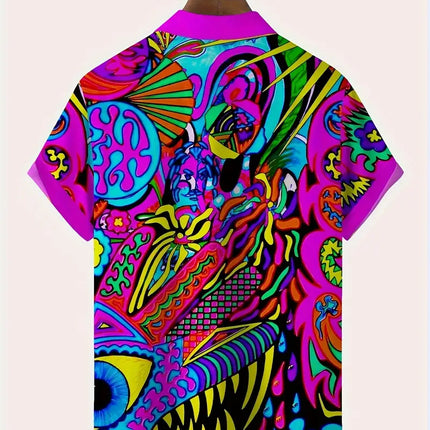 Men's Abstract Print Shirt #25061661 - | Multicolour / M