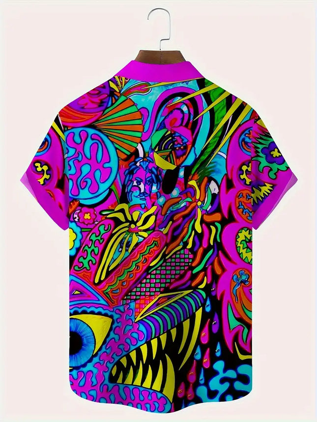Men's Abstract Print Shirt #25061661 - | Multicolour / M