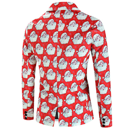 Men's Christmas Three-Piece Suit #3TZMK643 - Suits | Red / M