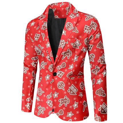 Men's Christmas Three Piece Suit #3TZMK51 - Suits | Burgundy / M