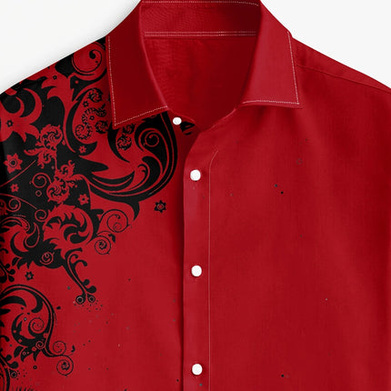 Men's Fashion Print Shirt #25625016 - | White / S