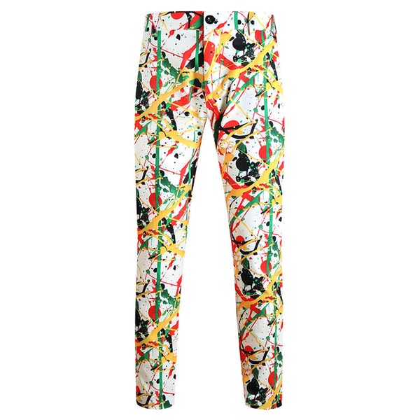 Men’s Artistic Print Pants #XK1102