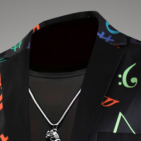 Men High Quality Print Blazers