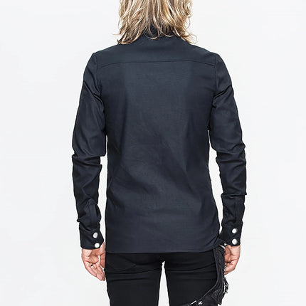 Men's Gothic Rivet Shirt #25625015 - | Burgundy / M