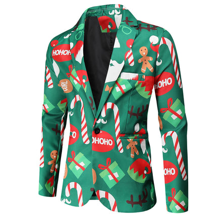 Men's Christmas Three Piece Suit #3TZMK50 - Suits | Multicolour / M