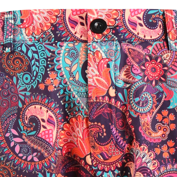 Men’s Floral Print Pants #XK1105