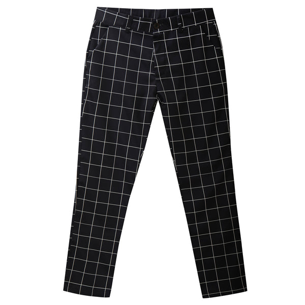 Men's Elegant Plaid Pants #XK6001
