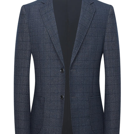 Men's Vintage Plaid Blazer #25062396 - Blazers | Sea Blue / M