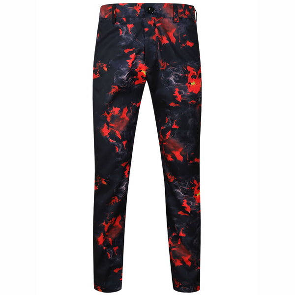 Men's Flame Print Suit #2TZ-XX175