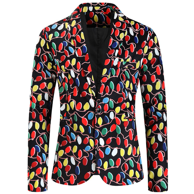 Men's Colorful Printed Suit #2TZ635 - Suits | Multicolour / M