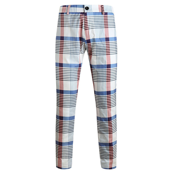 Men's Plaid Check Suit #2TZ6023