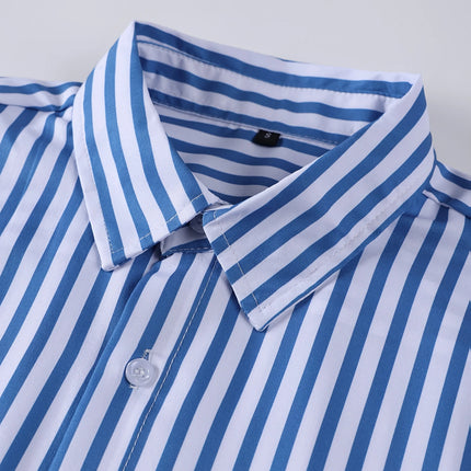 Men's Striped Shirt #25062405 - | Sky Blue / S